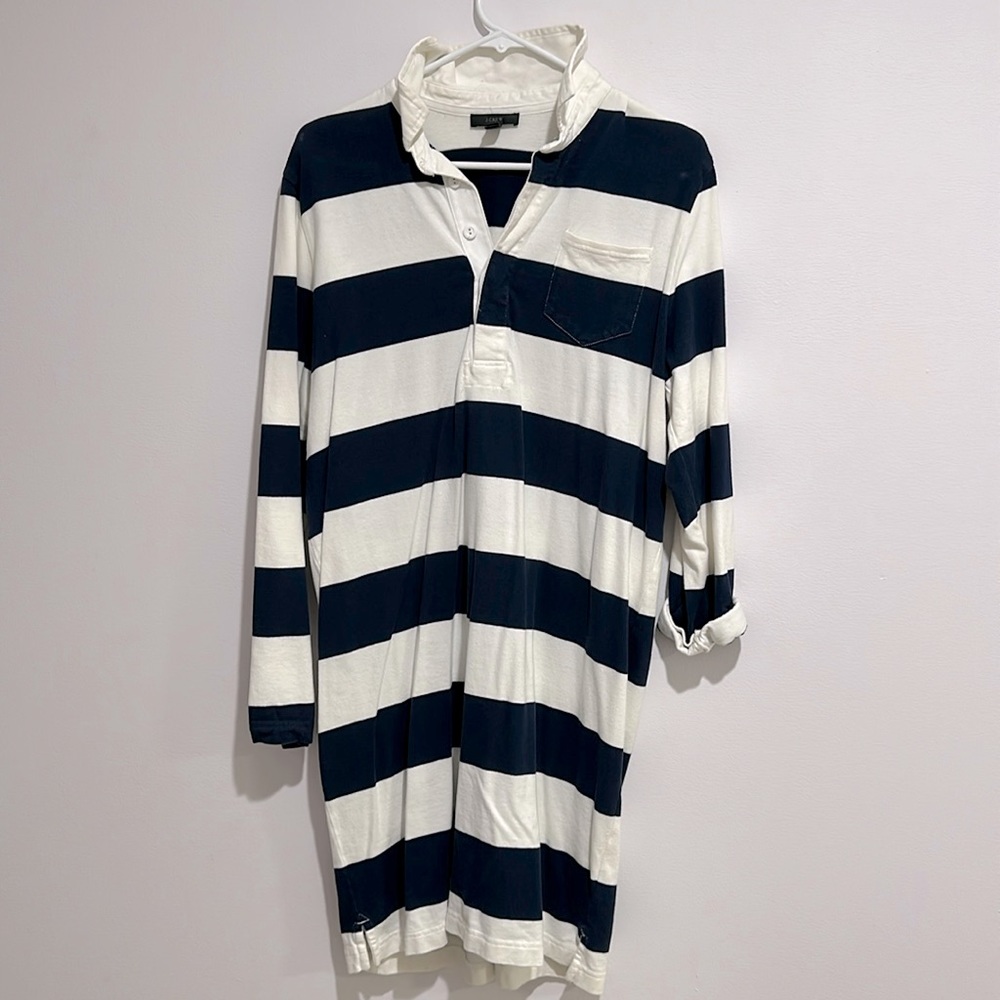 J.Crew, plaid, size L, rugby-style, shirt dress
